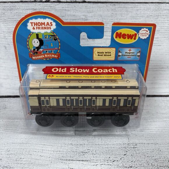 Learning Curve Thomas the Tank & Friends Wooden Railway OLD SLOW COACH NEW - Picture 1 of 2